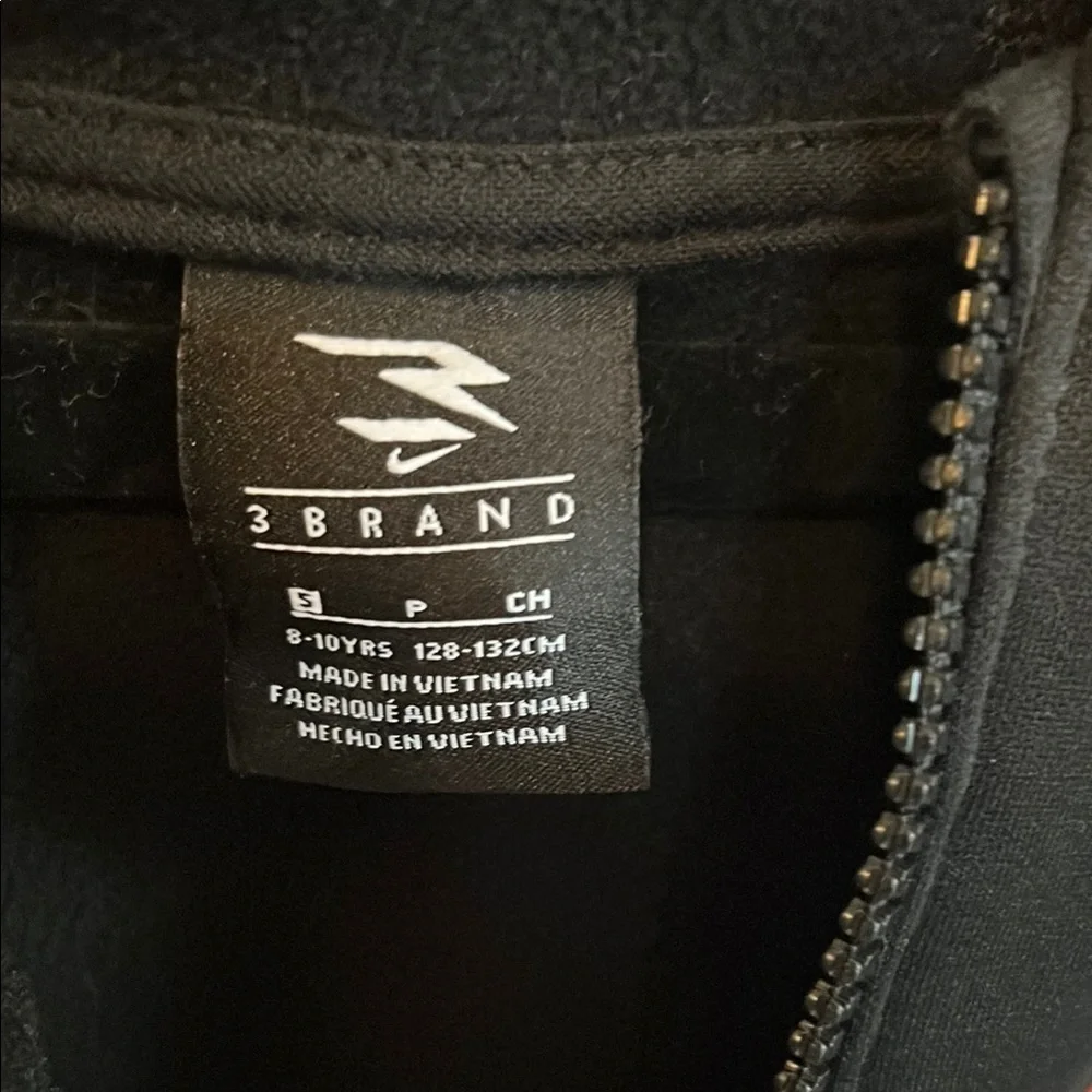 Nike Kids Black Hoodie with Red Logo